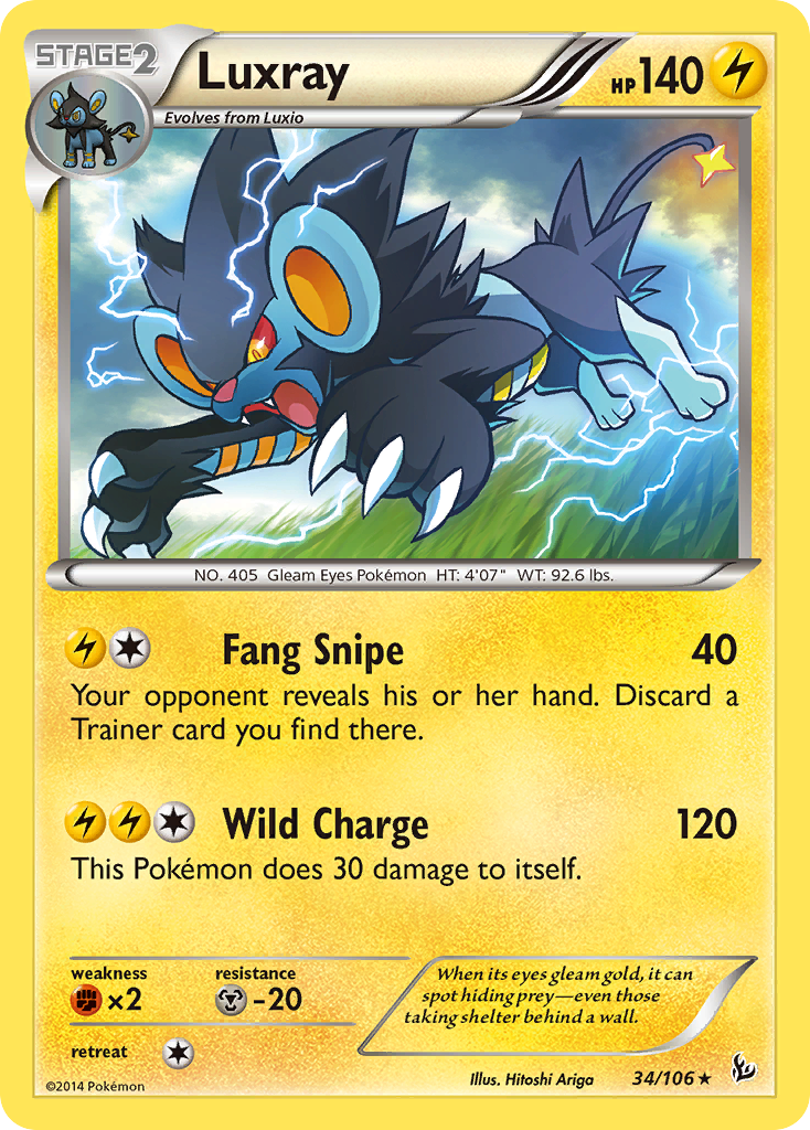 Luxray (34/106) [XY: Flashfire] | Fandemonia Ltd