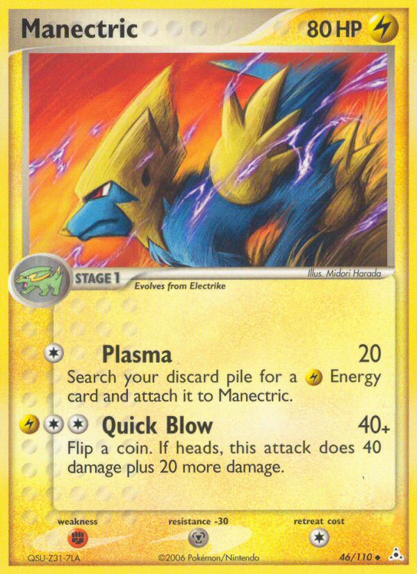 Manectric (46/110) [EX: Holon Phantoms] | Fandemonia Ltd