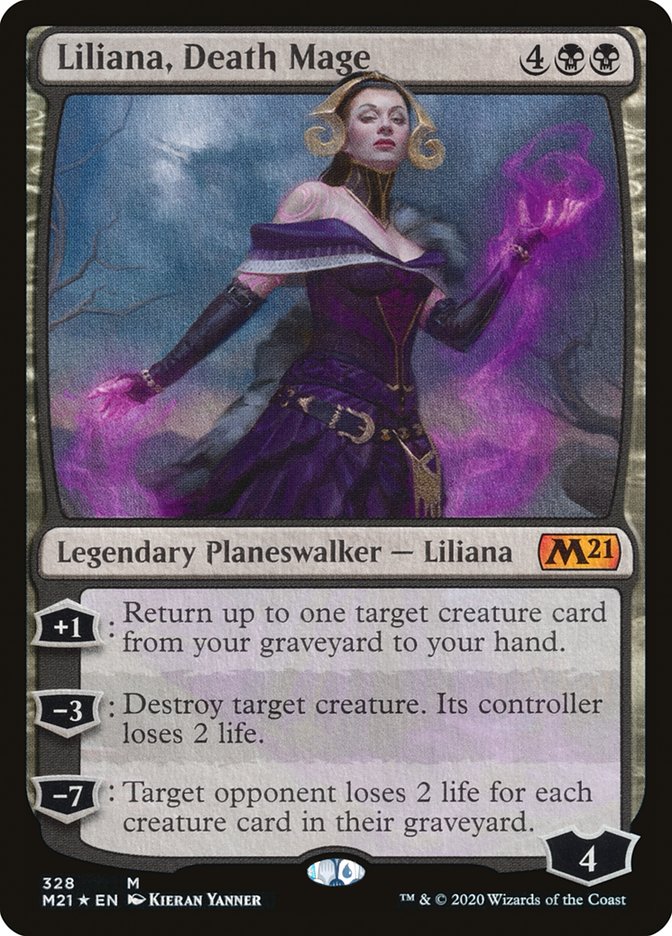 Liliana, Death Mage [Core Set 2021] | Fandemonia Ltd