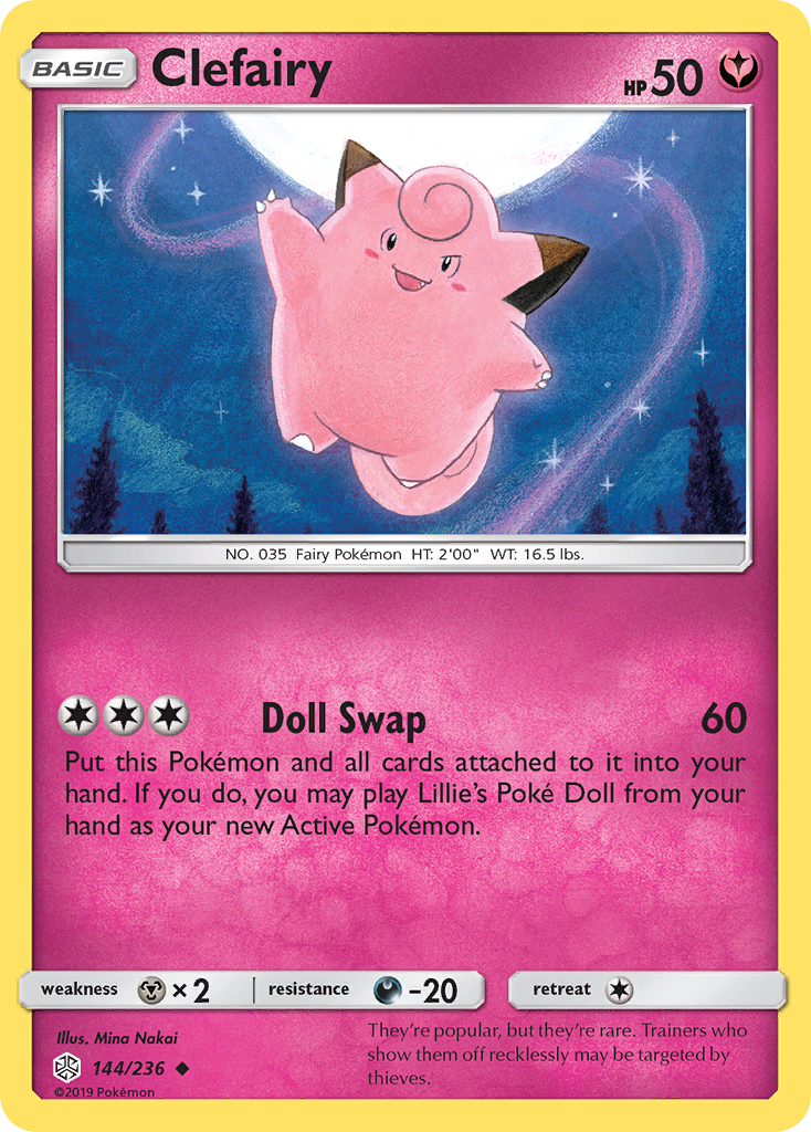 Clefairy (144/236) [Sun & Moon: Cosmic Eclipse] | Fandemonia Ltd