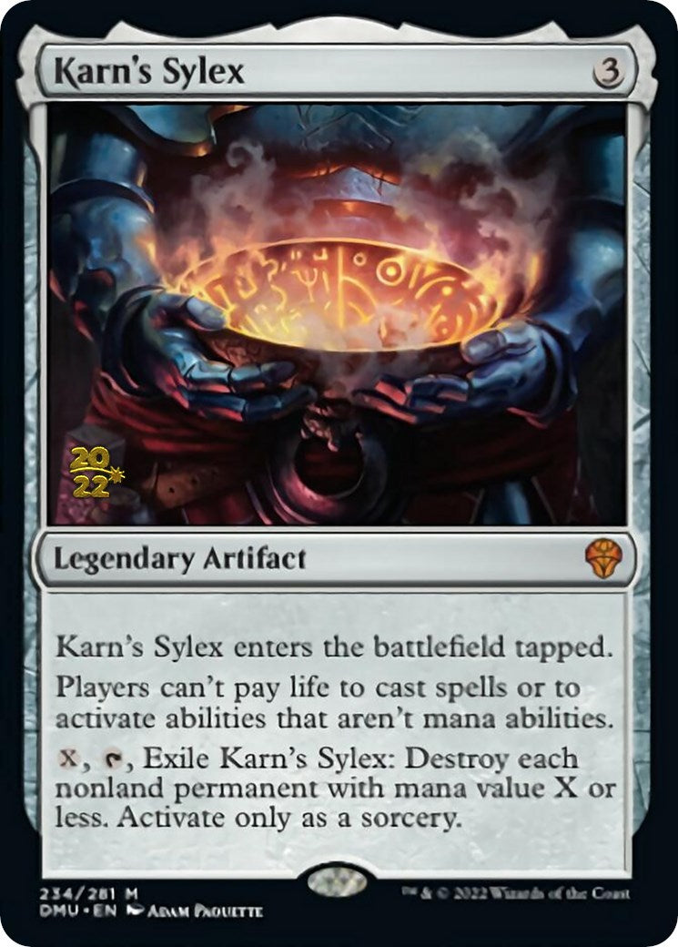 Karn's Sylex [Dominaria United Prerelease Promos] | Fandemonia Ltd