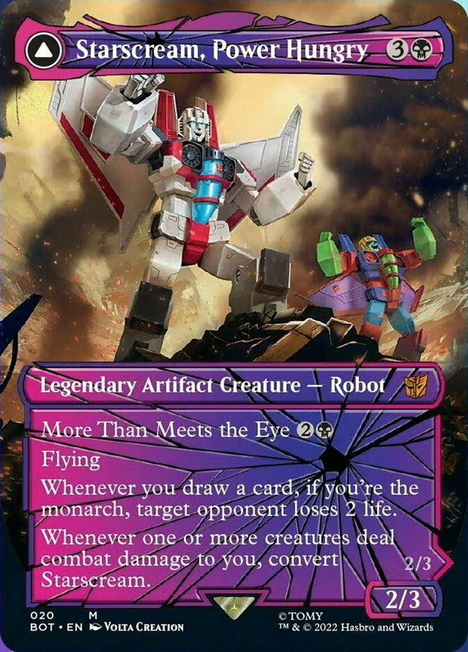 Starscream, Power Hungry // Starscream, Seeker Leader (Shattered Glass) [Universes Beyond: Transformers] | Fandemonia Ltd