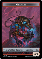 Treasure // Gremlin Double-Sided Token [March of the Machine Commander Tokens] | Fandemonia Ltd