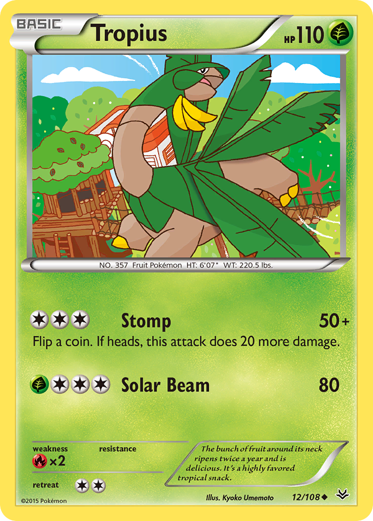 Tropius (12/108) [XY: Roaring Skies] | Fandemonia Ltd