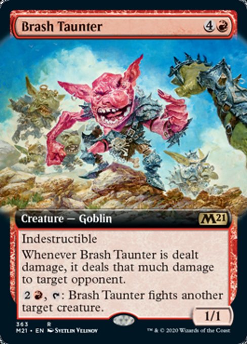 Brash Taunter (Extended Art) [Core Set 2021] | Fandemonia Ltd