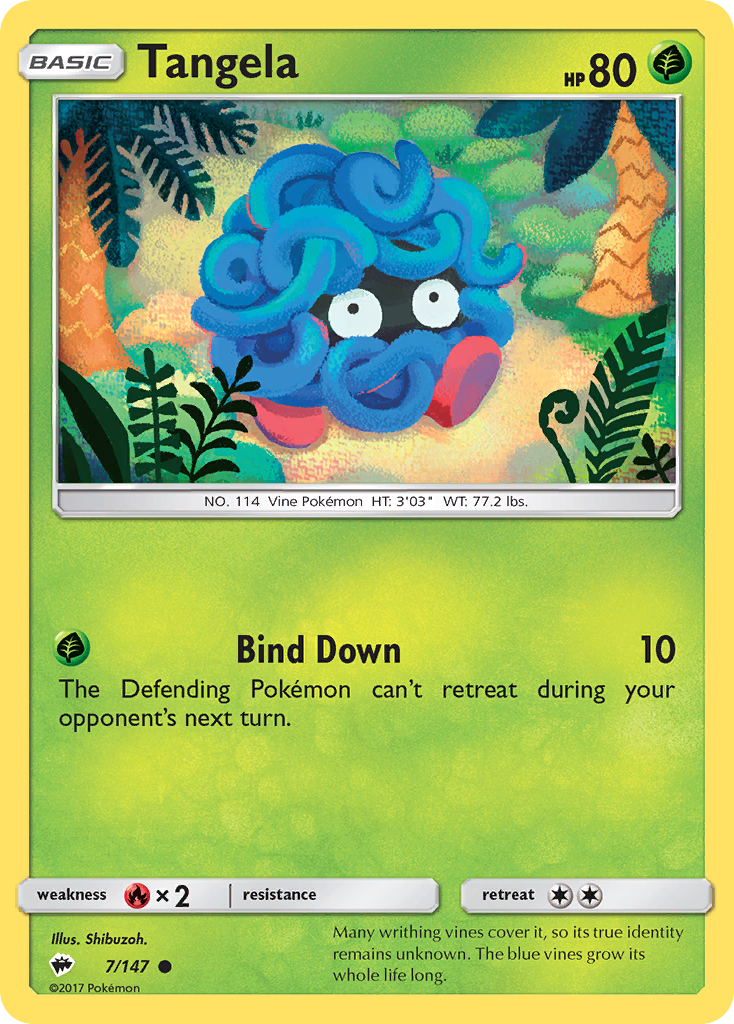 Tangela (7/147) [Sun & Moon: Burning Shadows] | Fandemonia Ltd