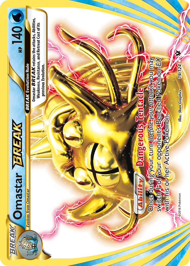 Omastar BREAK (19/124) [XY: Fates Collide] | Fandemonia Ltd