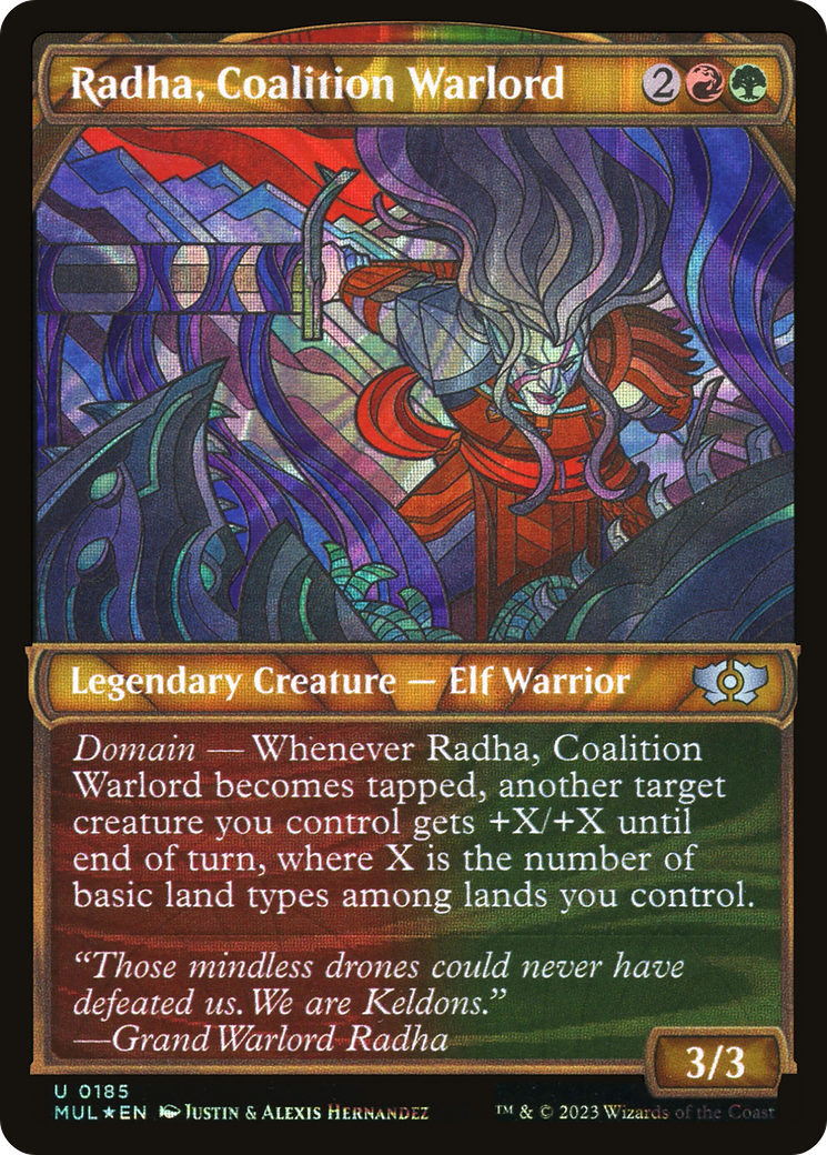 Radha, Coalition Warlord (Halo Foil) [Multiverse Legends] | Fandemonia Ltd