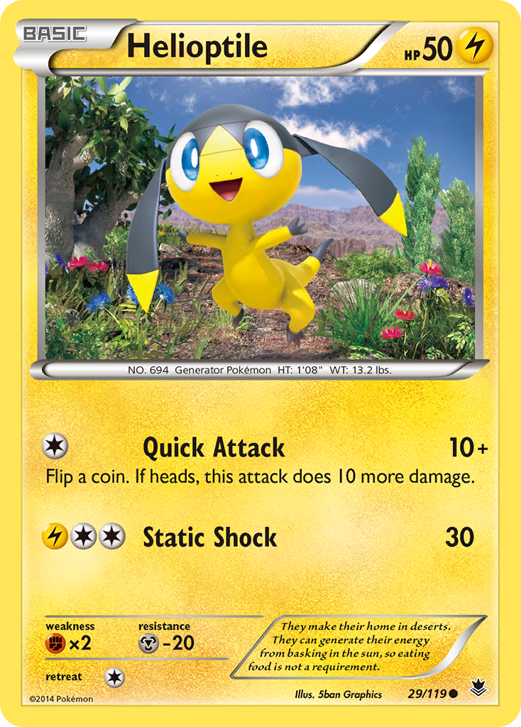 Helioptile (29/119) [XY: Phantom Forces] | Fandemonia Ltd