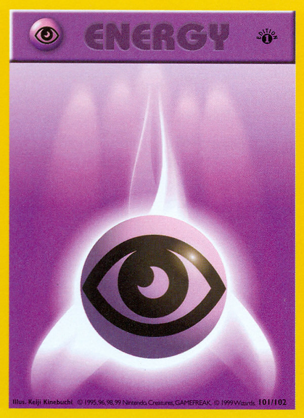 Psychic Energy (101/102) (Shadowless) [Base Set 1st Edition] | Fandemonia Ltd