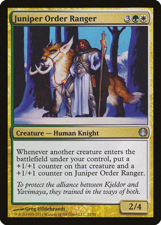 Juniper Order Ranger [Duel Decks: Knights vs. Dragons] | Fandemonia Ltd