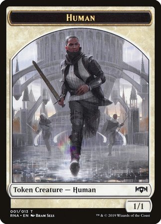 Human Token [Ravnica Allegiance Tokens] | Fandemonia Ltd