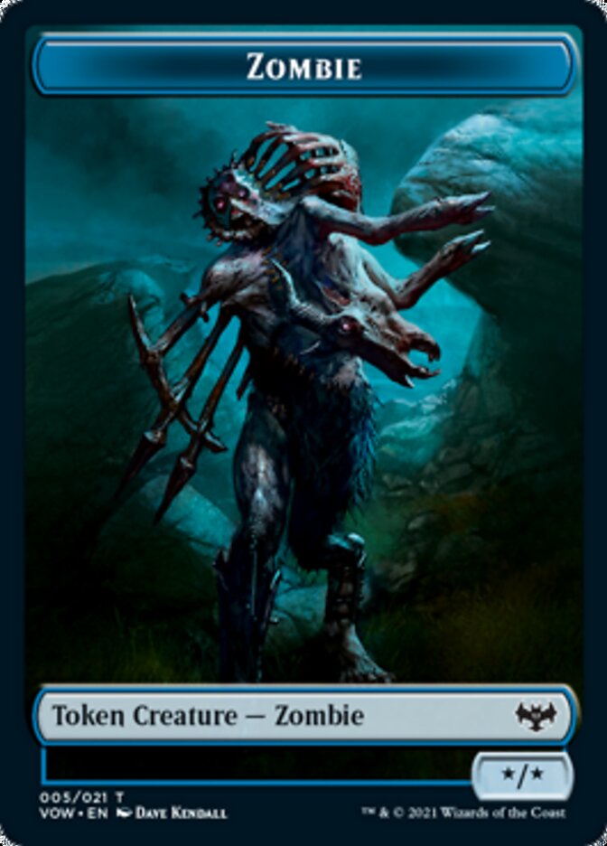 Zombie Token (005) [Innistrad: Crimson Vow Tokens] | Fandemonia Ltd