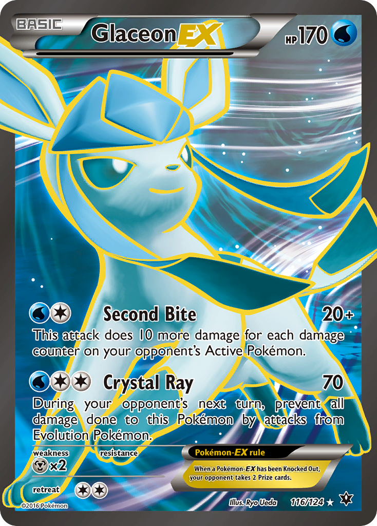 Glaceon EX (116/124) [XY: Fates Collide] | Fandemonia Ltd