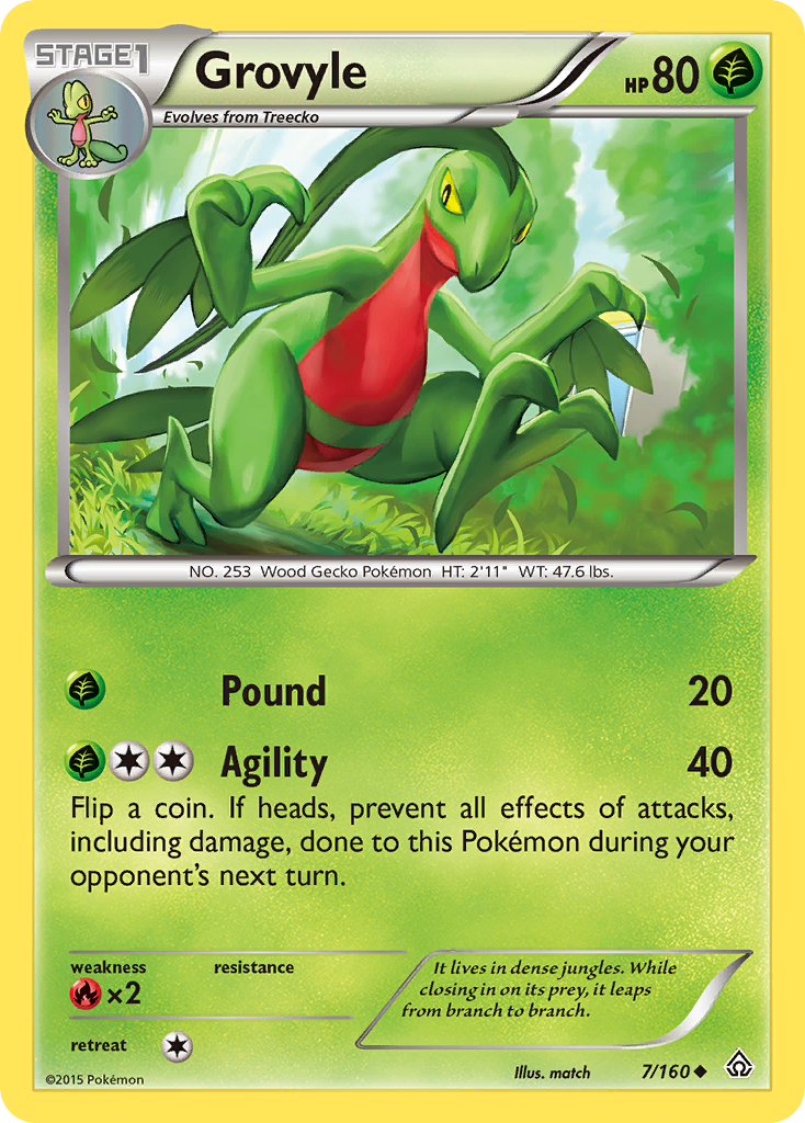 Grovyle (7/160) [XY: Primal Clash] | Fandemonia Ltd