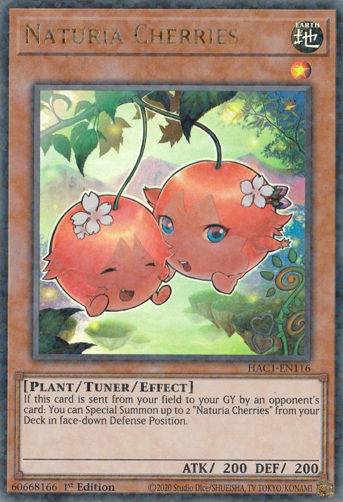 Naturia Cherries (Duel Terminal) [HAC1-EN116] Parallel Rare | Fandemonia Ltd