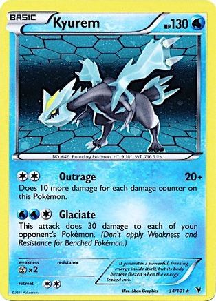 Kyurem (34/101) (Cosmos Holo) [Black & White: Noble Victories] | Fandemonia Ltd