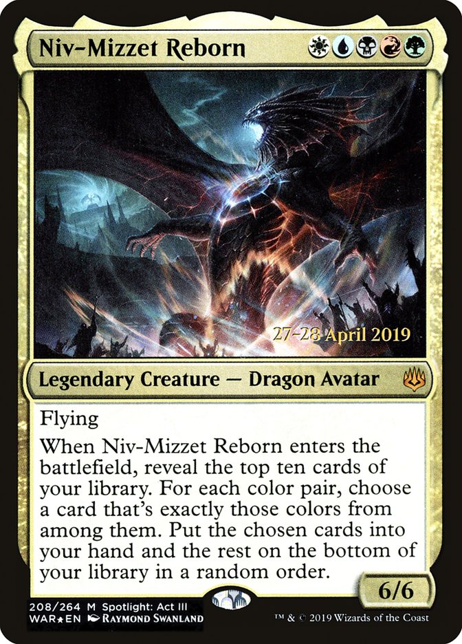 Niv-Mizzet Reborn  [War of the Spark Prerelease Promos] | Fandemonia Ltd