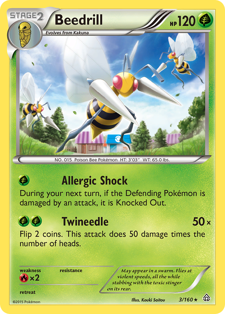 Beedrill (3/160) [XY: Primal Clash] | Fandemonia Ltd