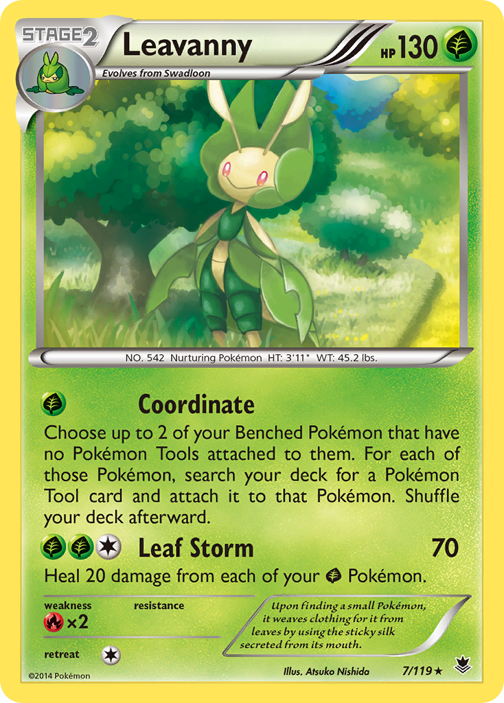 Leavanny (7/119) [XY: Phantom Forces] | Fandemonia Ltd