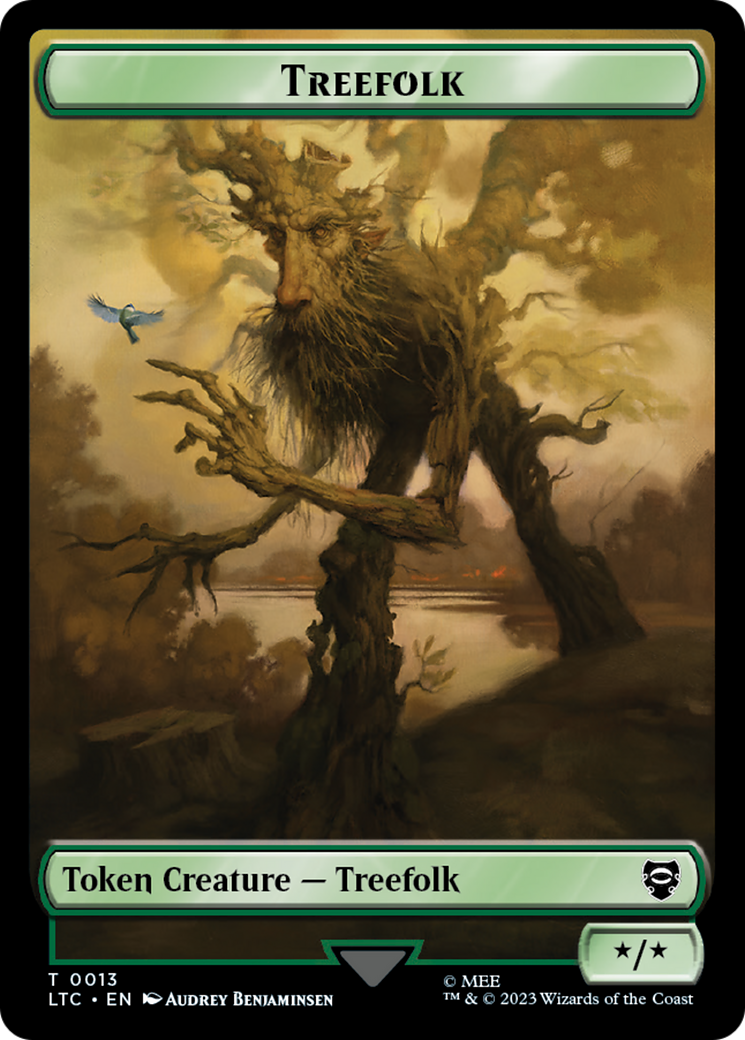 Treefolk // Food Token [The Lord of the Rings: Tales of Middle-Earth Commander Tokens] | Fandemonia Ltd