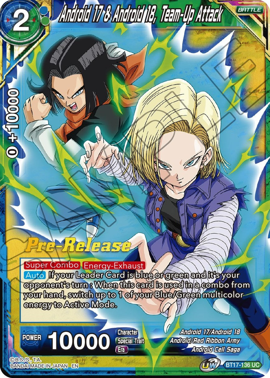 Android 17 & Android 18, Team-Up Attack (BT17-136) [Ultimate Squad Prerelease Promos] | Fandemonia Ltd