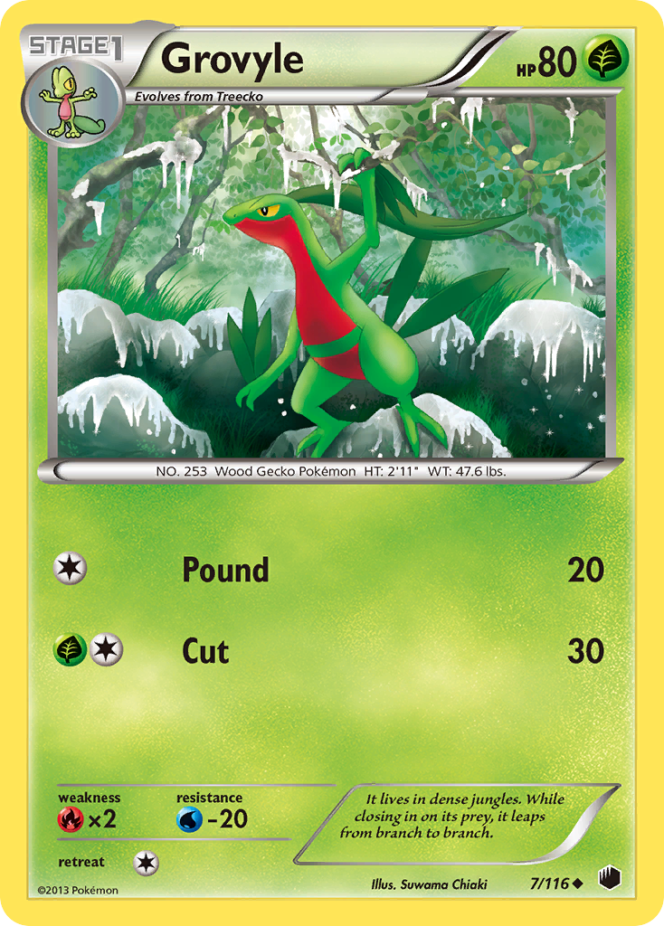 Grovyle (7/116) [Black & White: Plasma Freeze] | Fandemonia Ltd