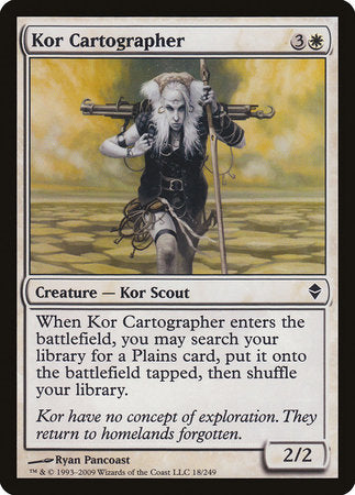 Kor Cartographer [Zendikar] | Fandemonia Ltd