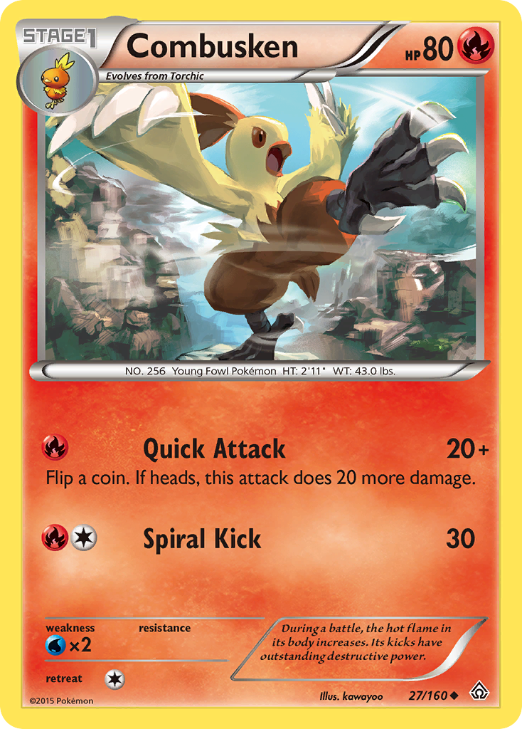 Combusken (27/160) [XY: Primal Clash] | Fandemonia Ltd