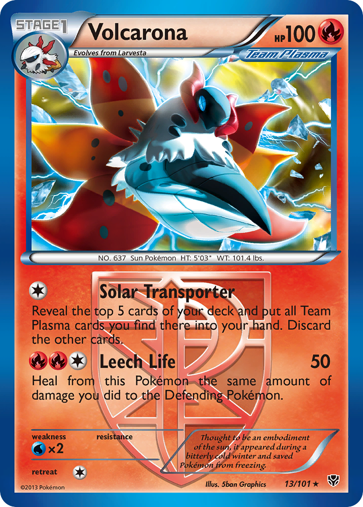 Volcarona (13/101) [Black & White: Plasma Blast] | Fandemonia Ltd