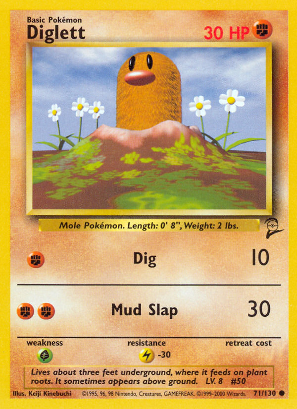 Diglett (71/130) [Base Set 2] | Fandemonia Ltd