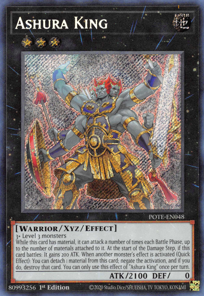 Ashura King [POTE-EN048] Secret Rare | Fandemonia Ltd