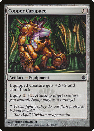 Copper Carapace [Mirrodin Besieged] | Fandemonia Ltd