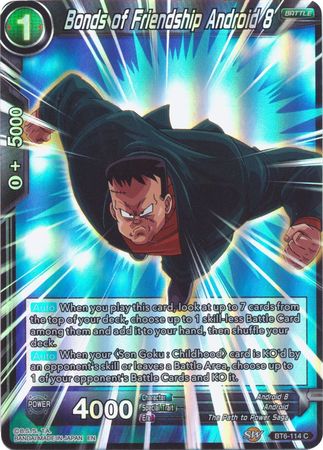 Bonds of Friendship Android 8 (Reprint) (BT6-114) [Battle Evolution Booster] | Fandemonia Ltd