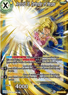 Android 18, Defender of Heroes (BT14-093) [Cross Spirits] | Fandemonia Ltd