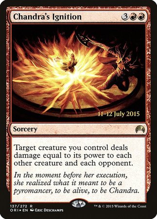 Chandra's Ignition [Magic Origins Promos] | Fandemonia Ltd