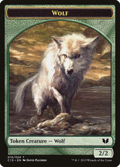 Wolf // Zombie Double-Sided Token [Commander 2015 Tokens] | Fandemonia Ltd