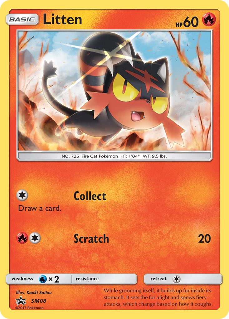 Litten (SM08) [Sun & Moon: Black Star Promos] | Fandemonia Ltd