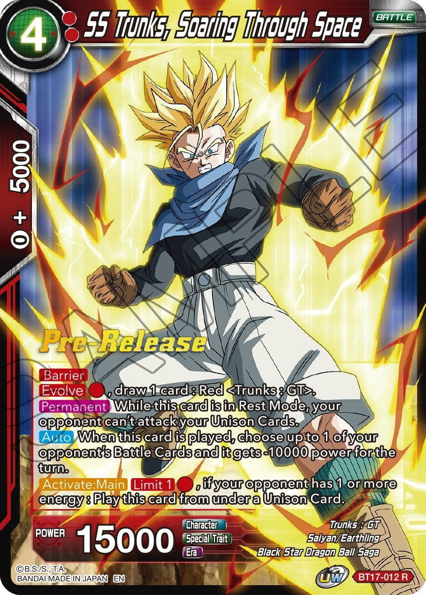 SS Trunks, Soaring Through Space (BT17-012) [Ultimate Squad Prerelease Promos] | Fandemonia Ltd