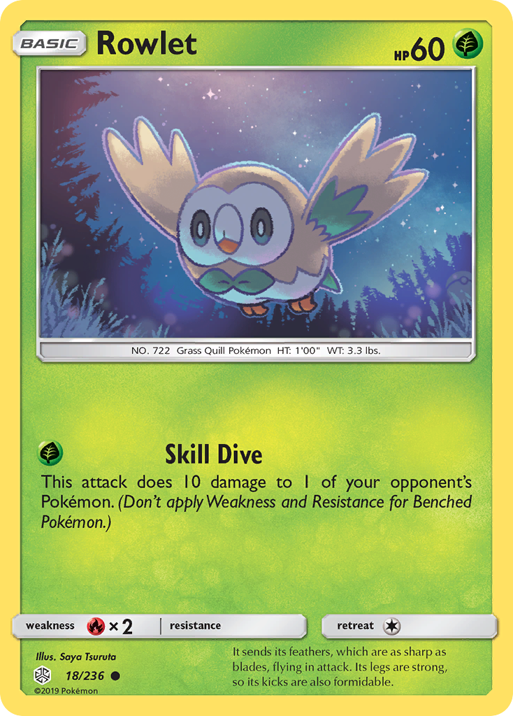 Rowlet (18/236) [Sun & Moon: Cosmic Eclipse] | Fandemonia Ltd