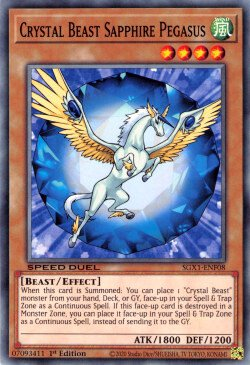 Crystal Beast Sapphire Pegasus [SGX1-ENF08] Common | Fandemonia Ltd