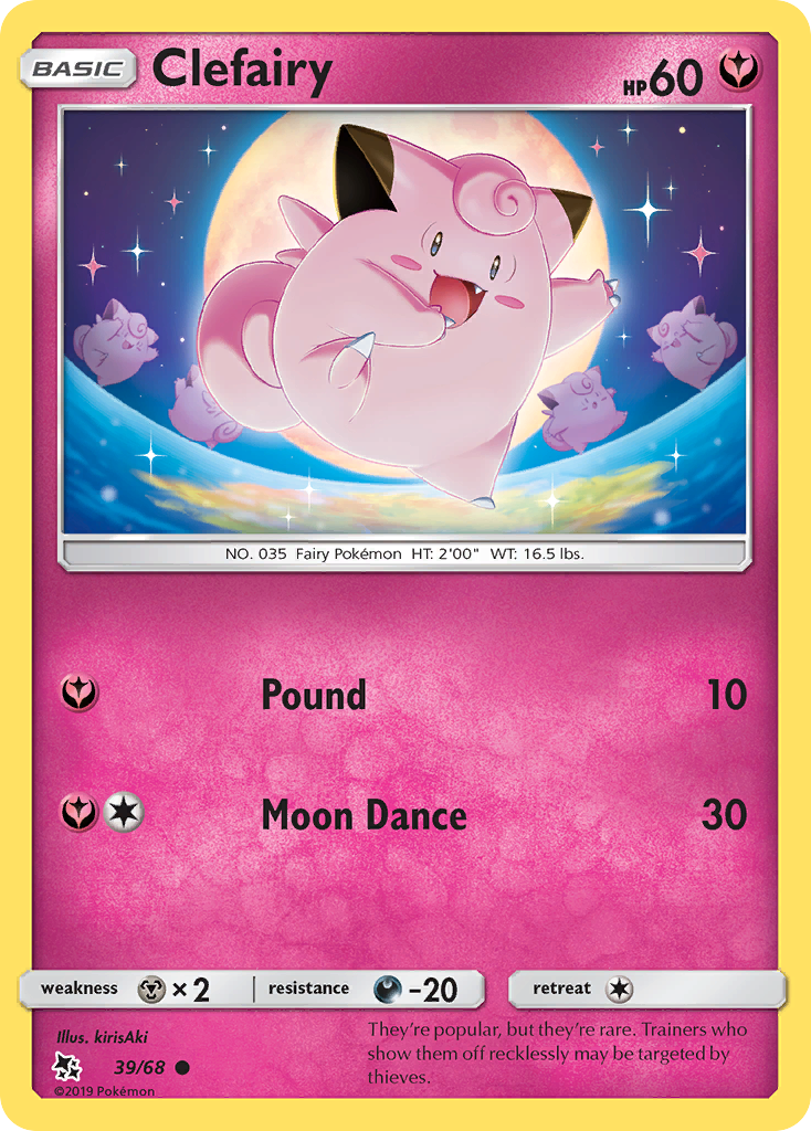 Clefairy (39/68) [Sun & Moon: Hidden Fates] | Fandemonia Ltd