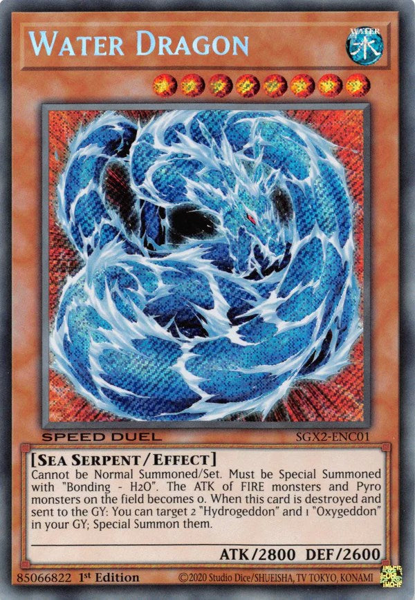 Water Dragon [SGX2-ENC01] Secret Rare | Fandemonia Ltd