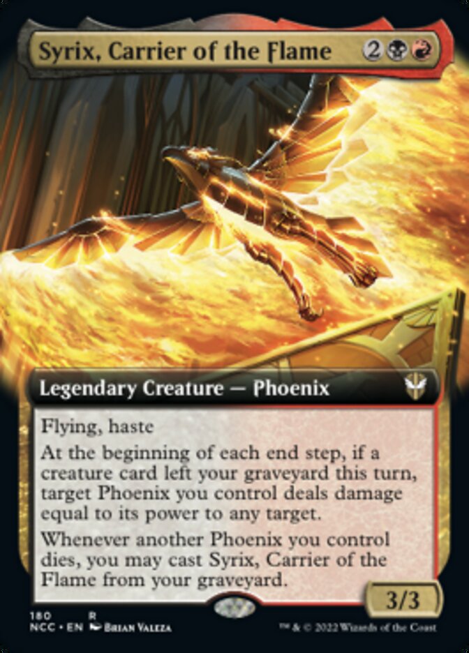 Syrix, Carrier of the Flame (Extended Art) [Streets of New Capenna Commander] | Fandemonia Ltd