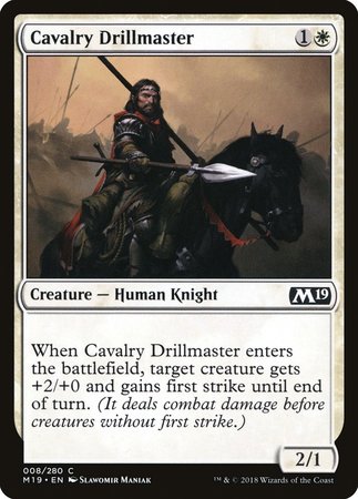 Cavalry Drillmaster [Core Set 2019] | Fandemonia Ltd