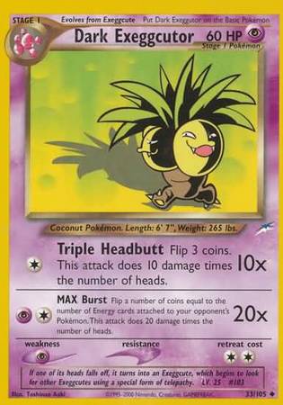 Dark Exeggutor (33/105) [Neo Destiny Unlimited] | Fandemonia Ltd