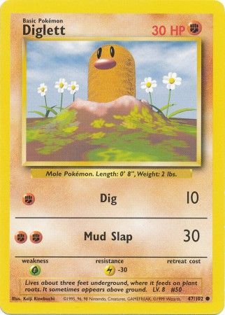 Diglett (47/102) [Base Set Unlimited] | Fandemonia Ltd