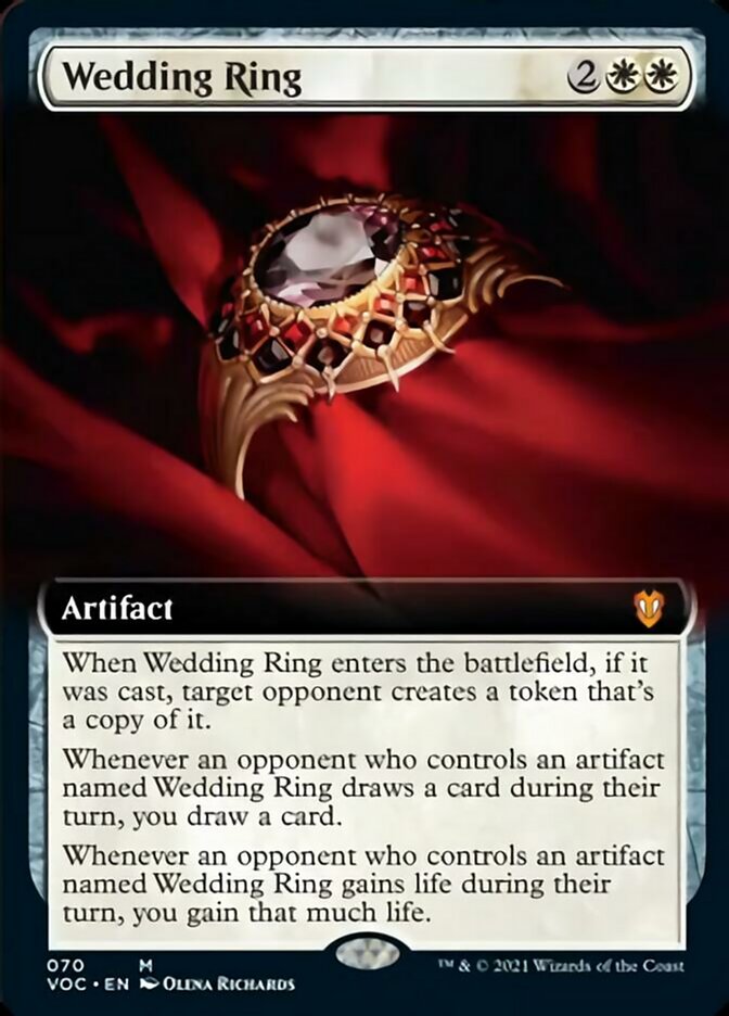 Wedding Ring (Extended) [Innistrad: Crimson Vow Commander] | Fandemonia Ltd