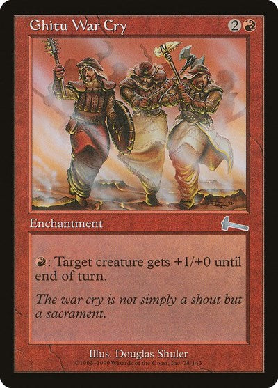 Ghitu War Cry [Urza's Legacy] | Fandemonia Ltd