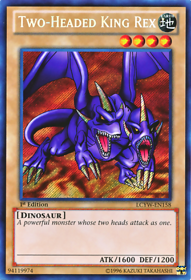 Two-Headed King Rex [LCYW-EN158] Secret Rare | Fandemonia Ltd